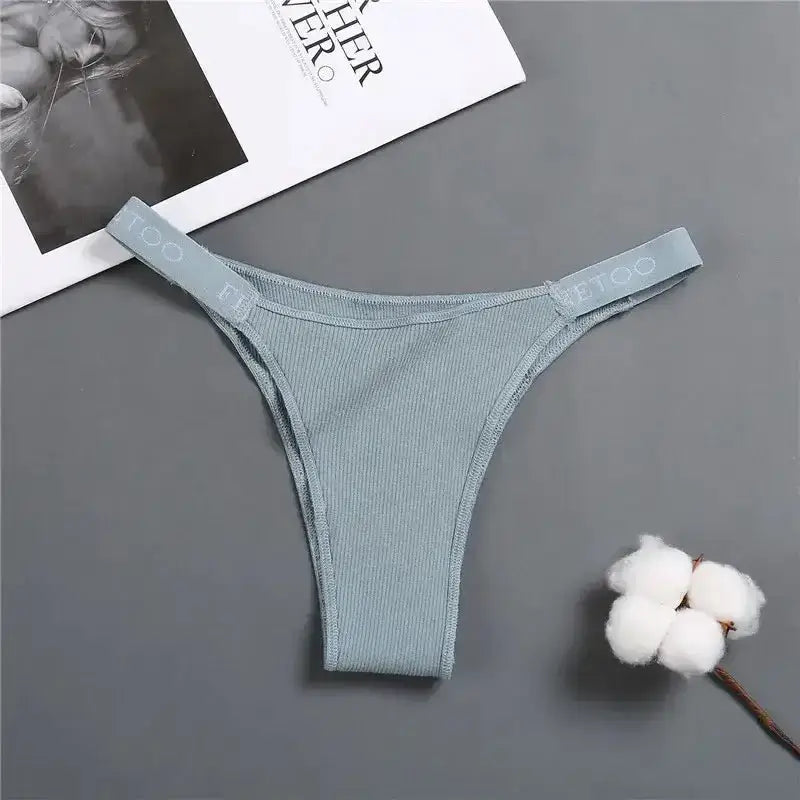 5PCS/Set Sexy Lingerie Women Cotton Panties Finetoo Letter Low Waist Female Briefs Underwear Comfort Underpants Women Intimates - The Lady's Haven