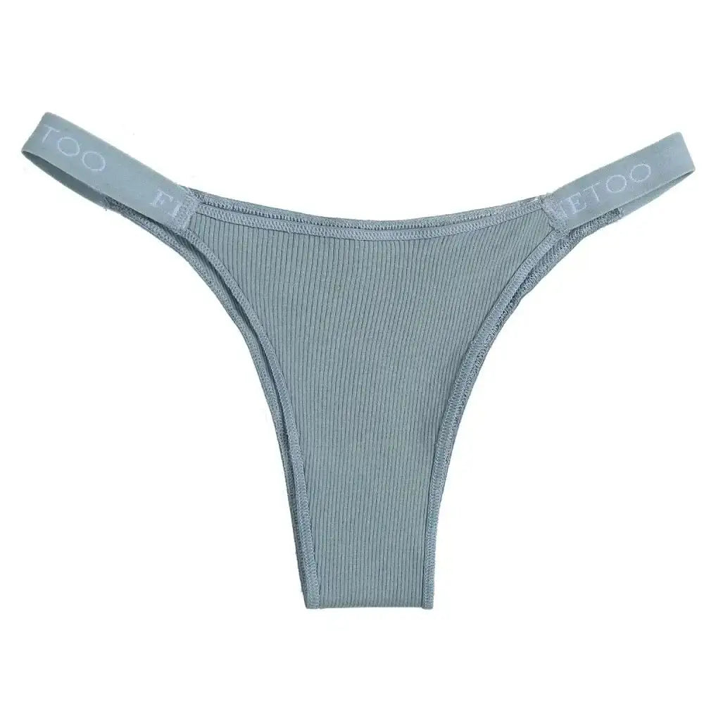 5PCS/Set Sexy Lingerie Women Cotton Panties Finetoo Letter Low Waist Female Briefs Underwear Comfort Underpants Women Intimates - The Lady's Haven
