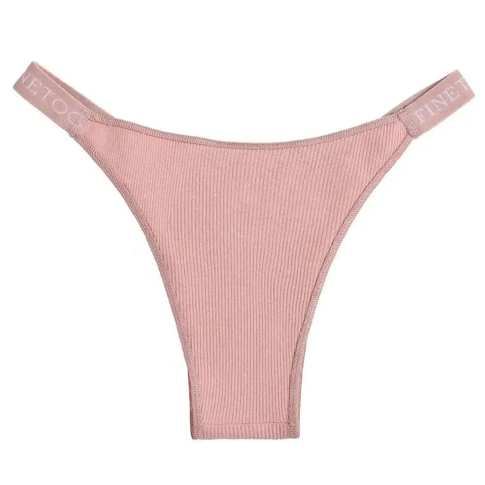 5PCS/Set Sexy Lingerie Women Cotton Panties Finetoo Letter Low Waist Female Briefs Underwear Comfort Underpants Women Intimates - The Lady's Haven