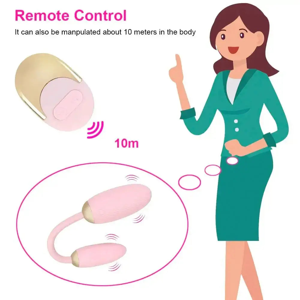 Anal Vibrators Double Dildo for Women G Spot Clitoris Stimulator Butt Plug Vibrating Eggs Wearable Panties Sex Toys for Couple - The Lady's Haven