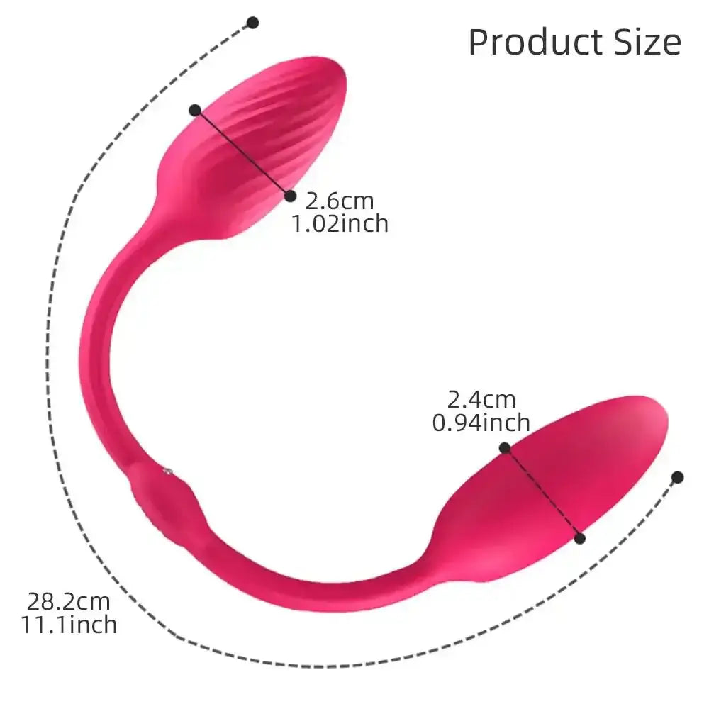 Anal Vibrators Double Dildo for Women G Spot Clitoris Stimulator Butt Plug Vibrating Eggs Wearable Panties Sex Toys for Couple - The Lady's Haven